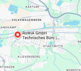Anfahrt RoWiA GmbH Technisches Büro Wolfsburg